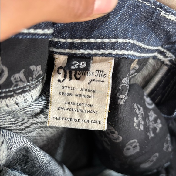 Miss Me Jeans Womens Denim Boot Cut Embellished Sequins Pockets Bling Sz 29 - Picture 6 of 7